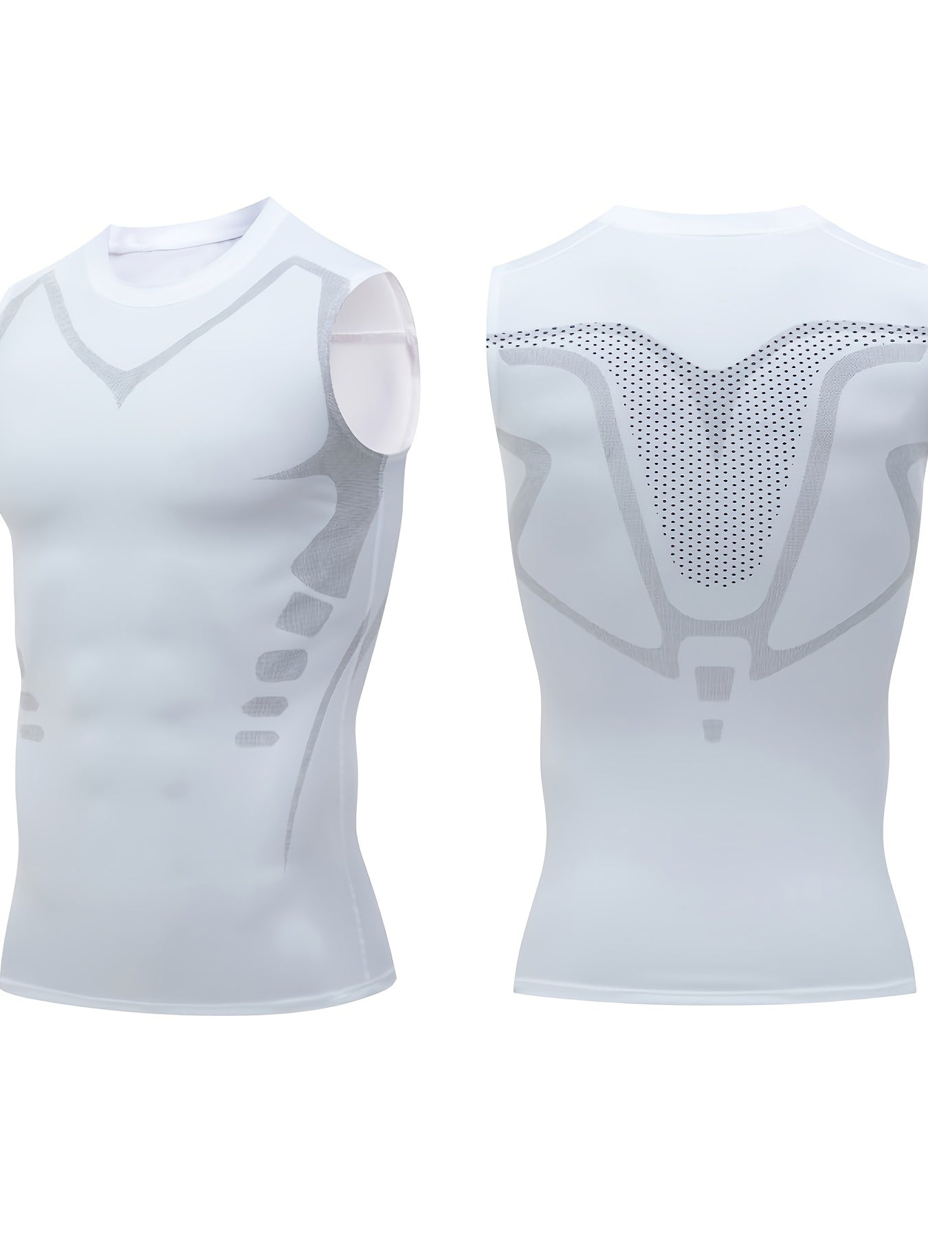 3pcs Men's Sports Compression Tank Tops, Basketball Athletic Sleeveless Shirts, American Style Training Vests, Moisture-Wicking Breathable Quick-Dry Base Layer for Sports & Outdoor Activities