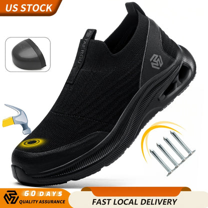 Men's Loafers & Slip-Ons - Steel Toe Protection & Puncture Resistant