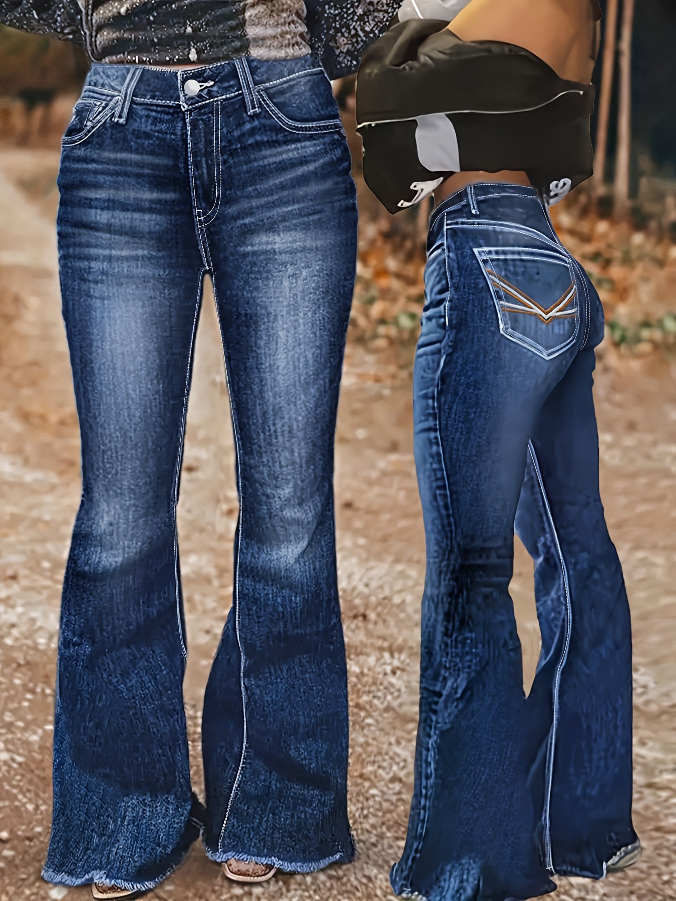 Black High-Waist Jeans - product view 49