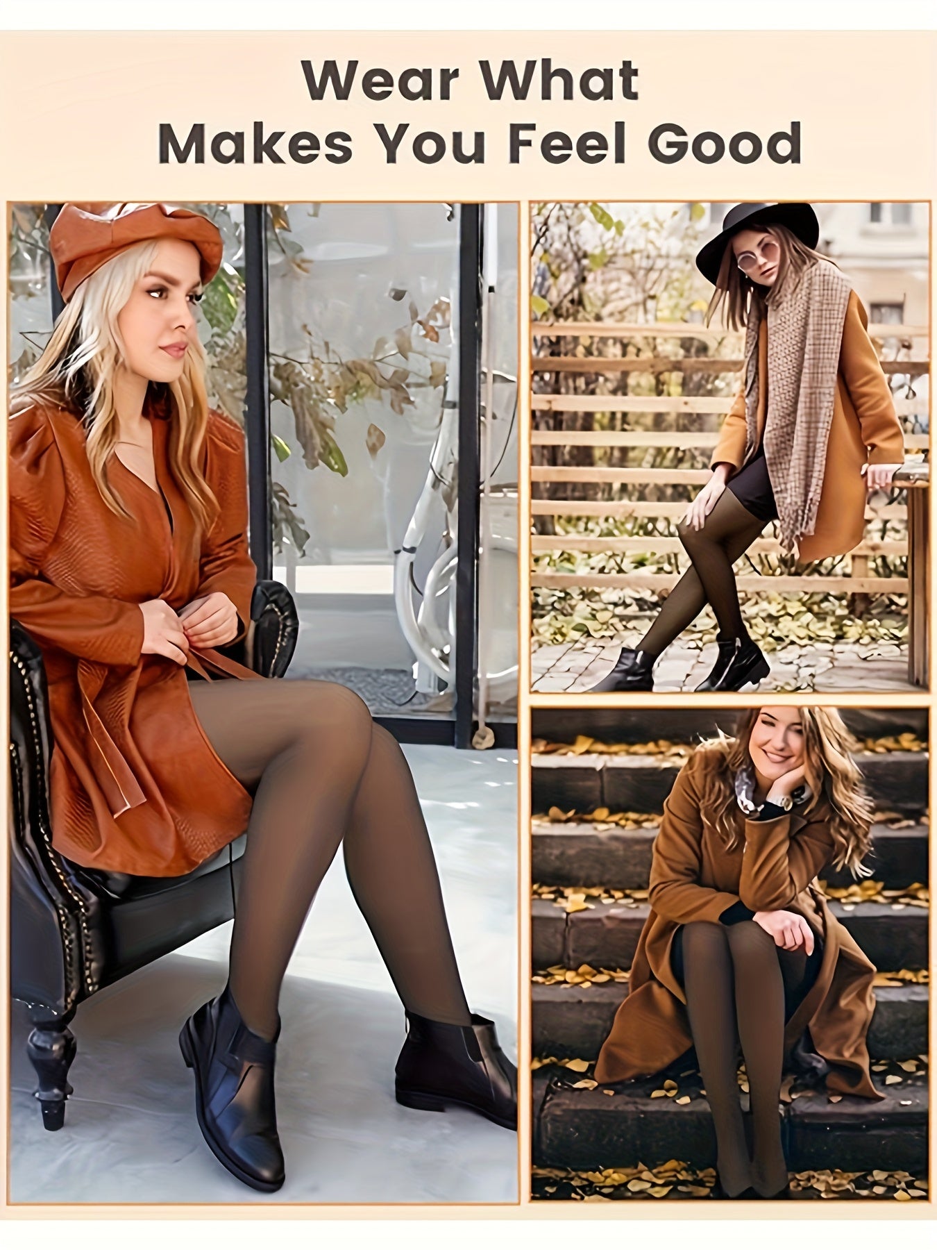 2pcs Women'S Winter Fleece-Lined Tights, Autumn And Winter Warm Pantyhose, Soft Stretch, High-Waisted Design Leggings, Women'S Long Socks