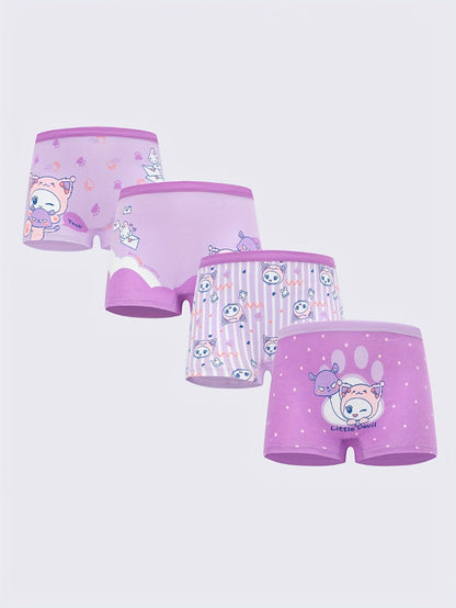 Girls' Boxer Briefs - 8-Pack Animal Print