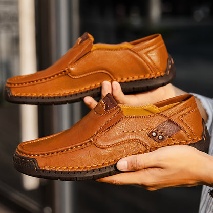 GREKS Men'S Loafers Slip-On Casual Shoes Lightweight Comfortable Driving Walking Shoes