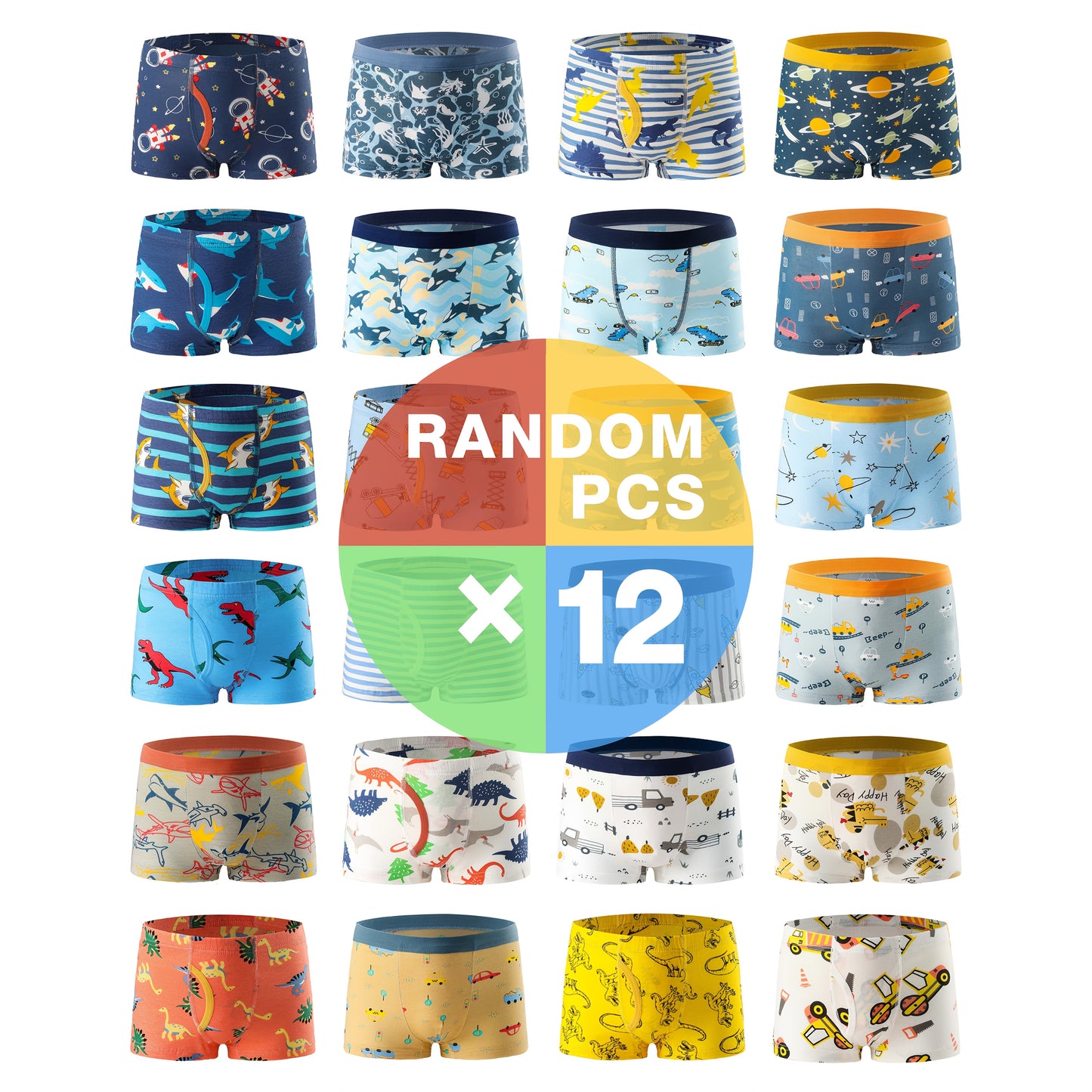 Boys' Multicolor Underwear - product view 2