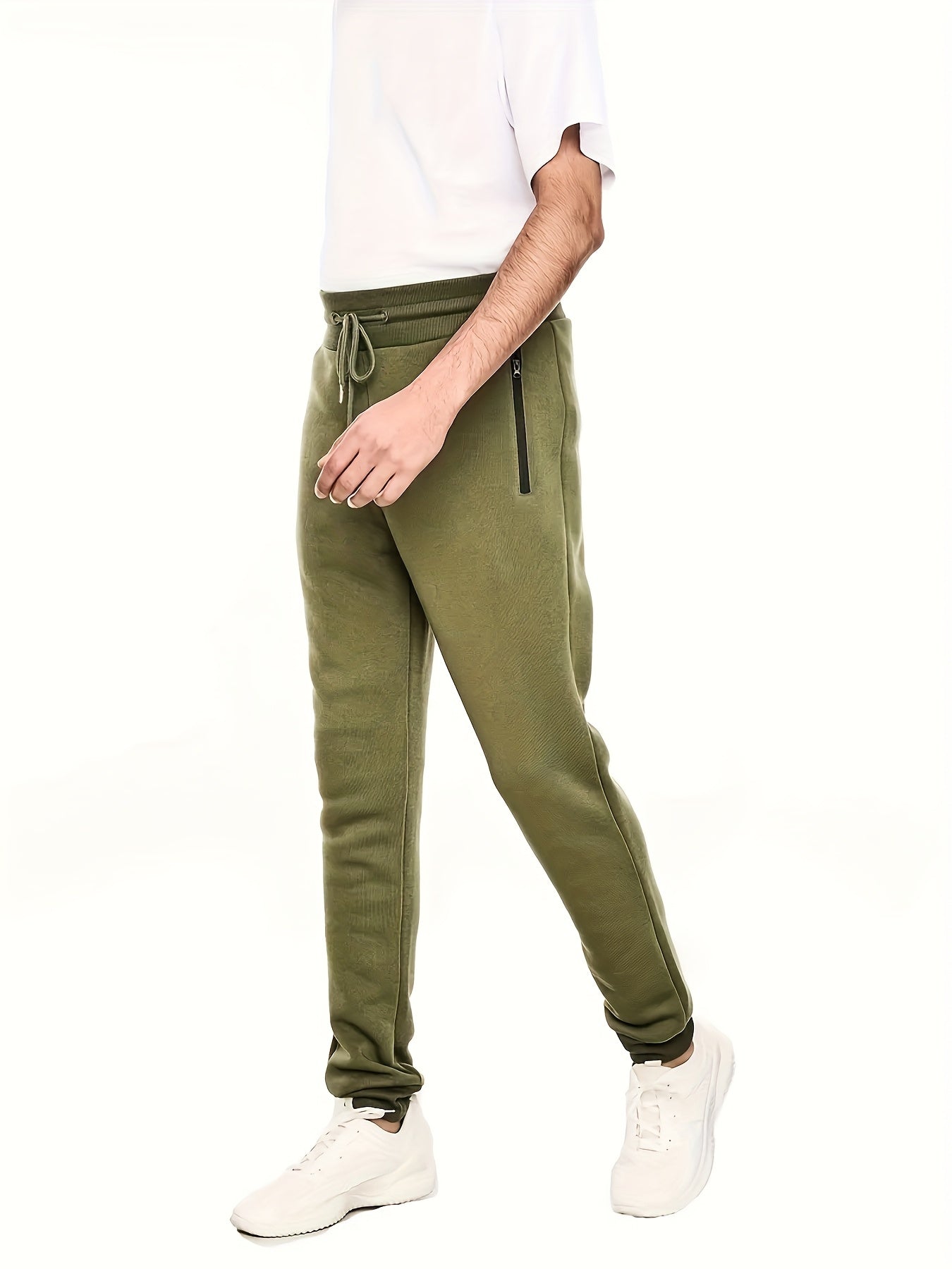 (3pcs) Men's -Lined Fall/Winter Athletic Casual Pants with Pockets And Drawstring - Warm, Comfortable, And Versatile for Gym, Leisure, And Outdoor Activities, Joggers