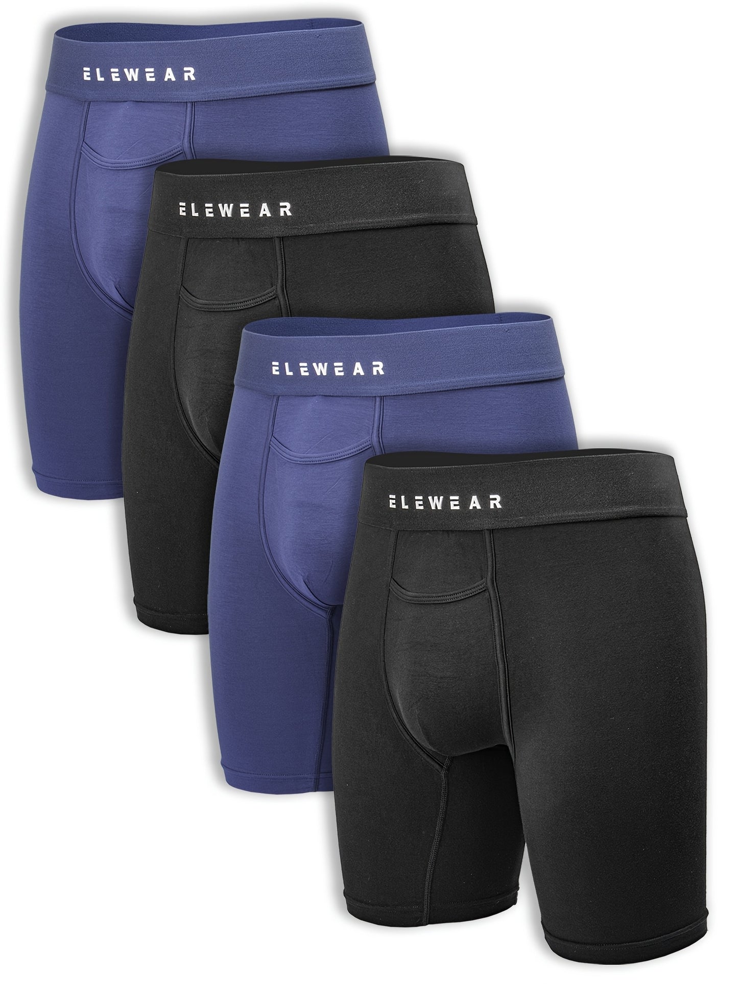 4pcs Men Modal Underwear with Opening Up Breathable Mens Boxershorts Men's Panties Underpants Boxers Brief