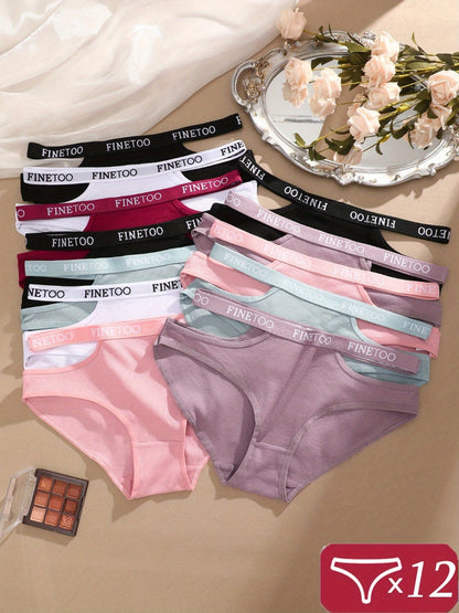 Women's 12-Pack Low-Rise Briefs - Soft Everyday Comfort