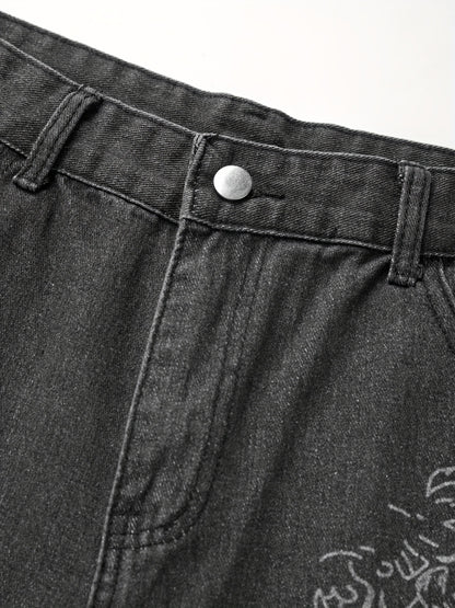 Women Hip Hop Baggy Jeans Trendy Mid-Low Waisted 90S Vintage Denim Pants Baggy Vintage Jeans Streetwear