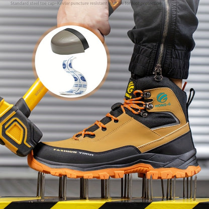 Men's Work & Safety Boots - Puncture Resistant & Non-Slip Sole