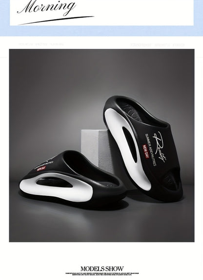 Men's Slides - Thick Sole & Open-Toe Comfort 473317