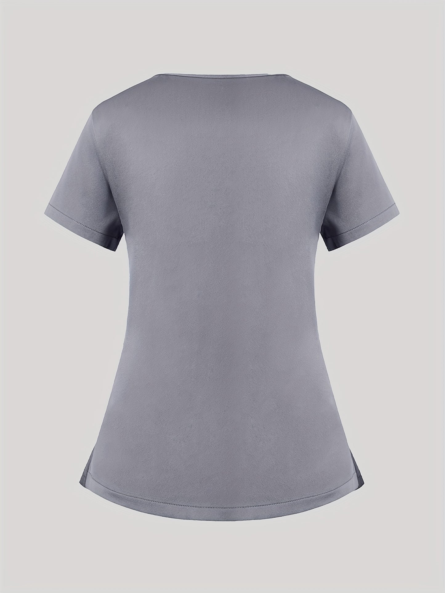 Women'S V-Neck Frosted Breathable Uniform Hand Washing Workwear Brush Hand Clothes Top