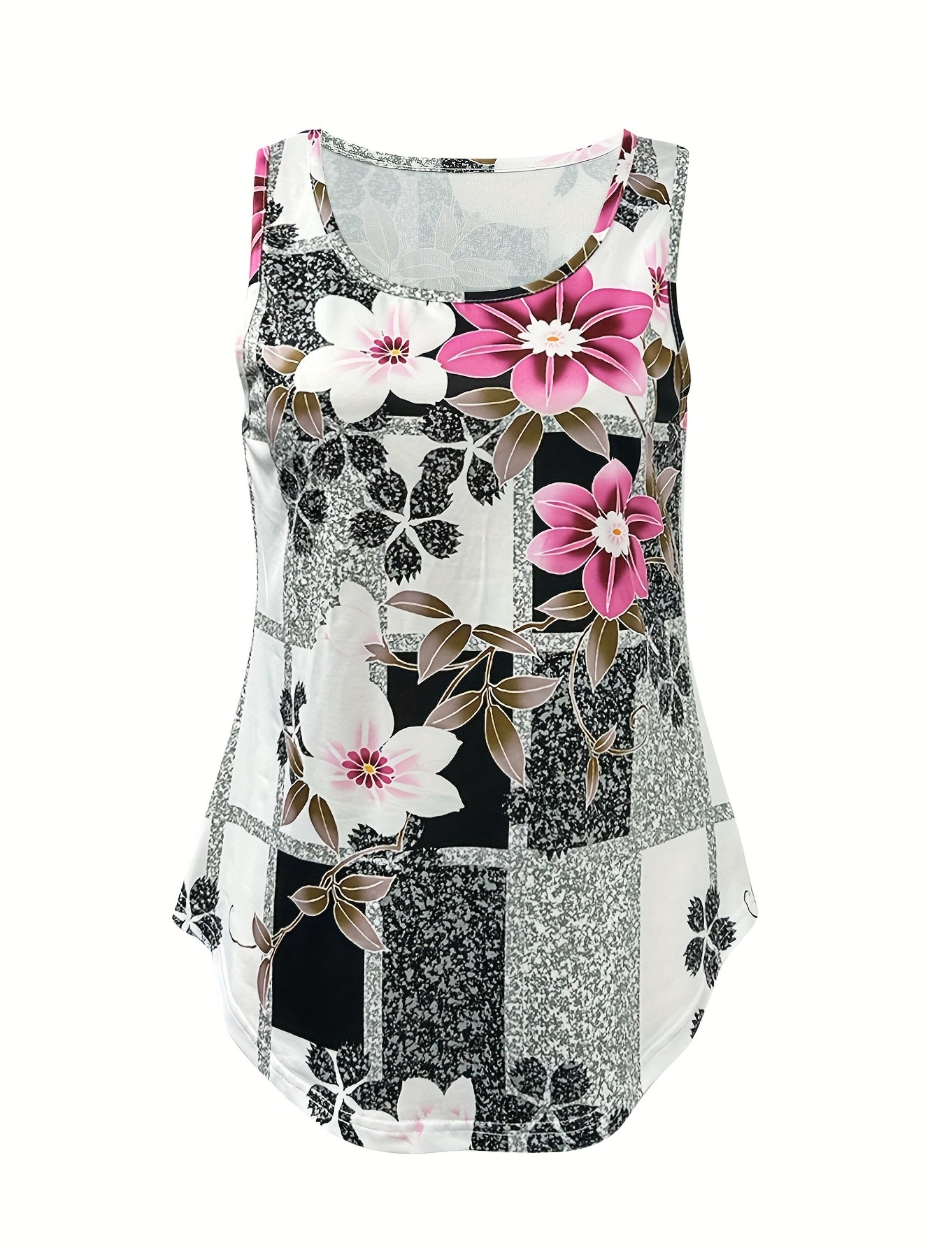 Summer Floral Print Women's Vest for Holiday Fashion[Directed]