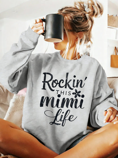 Floral Rock Style Mimi Life Women'S Sweatshirt