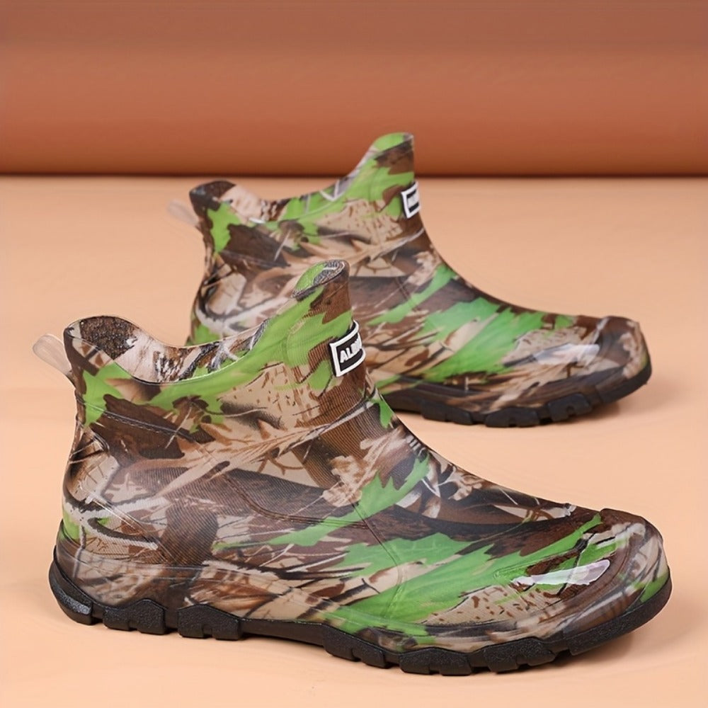 Men's Rain Boots - Slip-On Ease