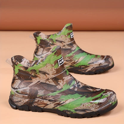 Men's Rain Boots - Slip-On Ease