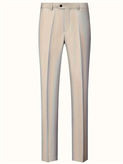 2pcs Men's Suit Fashion Outfit - Jacket, Trousers - Elegant for Business and Casual Wear, Suitable for Banquets and Parties.