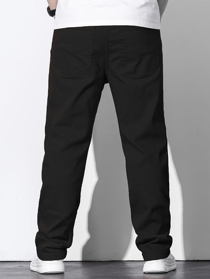 Men's Straight Leg Jeans - Black Denim Clean Finish Weekend 523045