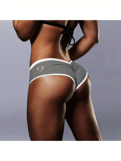 6pcs Low Waist Women'S Panties, Multi-Color Printed Flower, Monogram, Hip Lifting Shorts Boxer Briefs