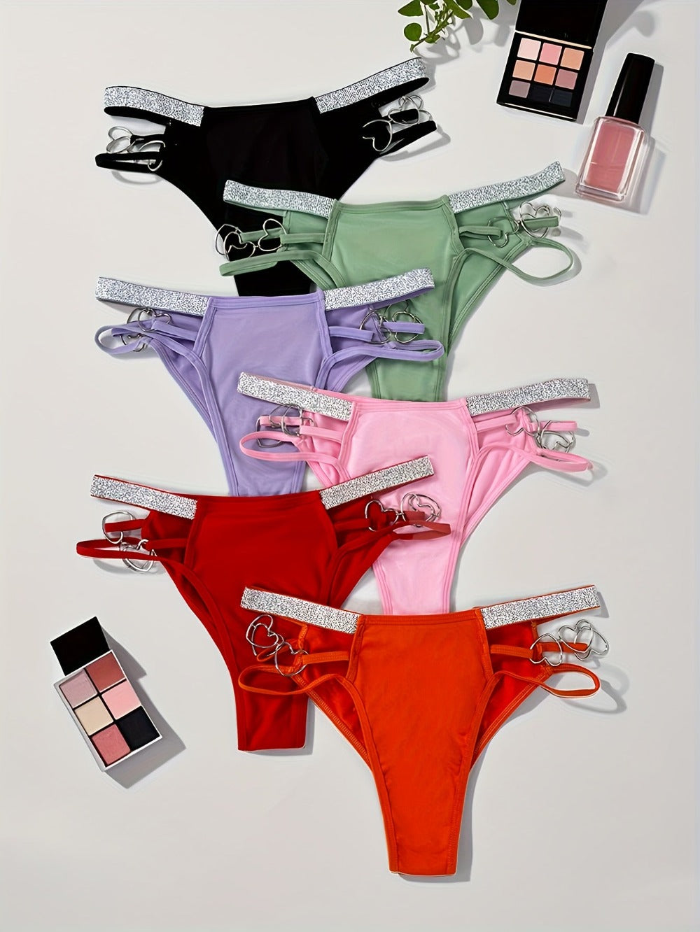 Women's 12-Pack Low-Rise Hipsters - Heart Detail Everyday Comfort