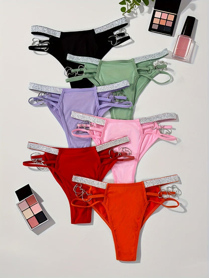 Women's 12-Pack Low-Rise Hipsters - Heart Detail Everyday Comfort