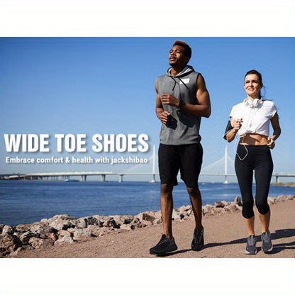 Wide Toe Box Shoes for Men Wide Sneakers Athletic Tennis Wide Shoes Gym Workout Cross Training Running Shoes Zero Drop Platform Sneakers