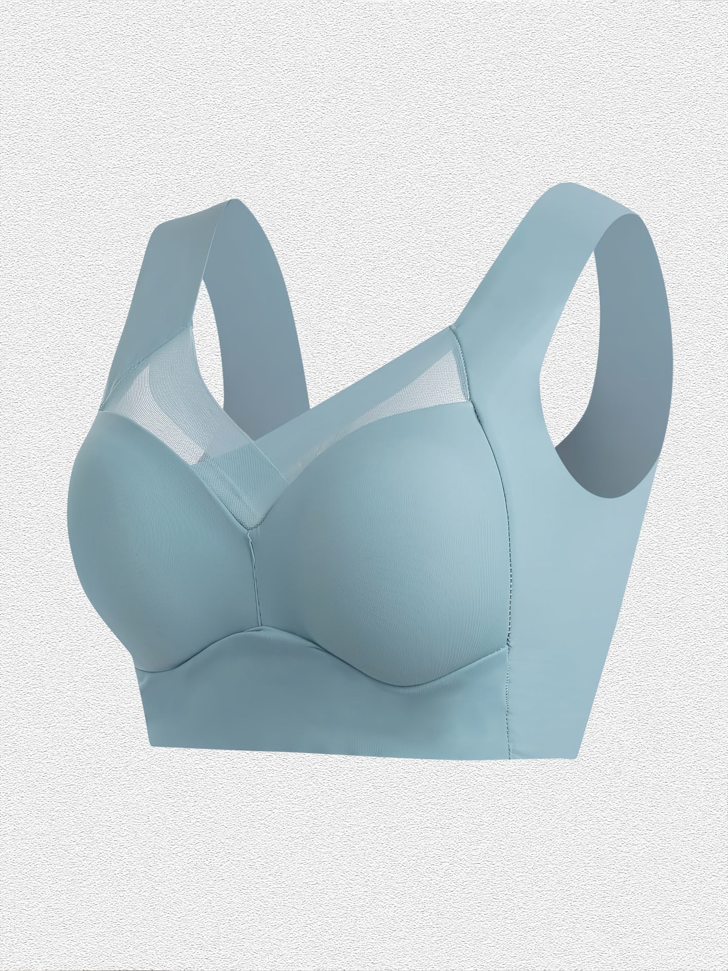 5pcs Women' Full Coverage Push-Up Bra Wire-Free Seamless Folding Top Support Bra with Non-Removable Inner Lining & Non-Detachable Cups - Soft Comfortable Suitable for Daily Wear,, Gym, All-Year Round Underwear (Machine Washable)