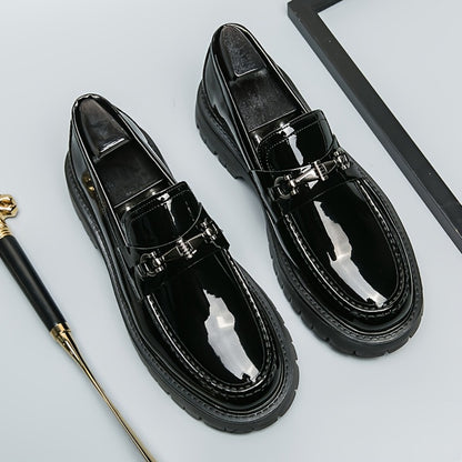 Men's Loafers & Slip-Ons - Platform Sole & Metal Detail 219237