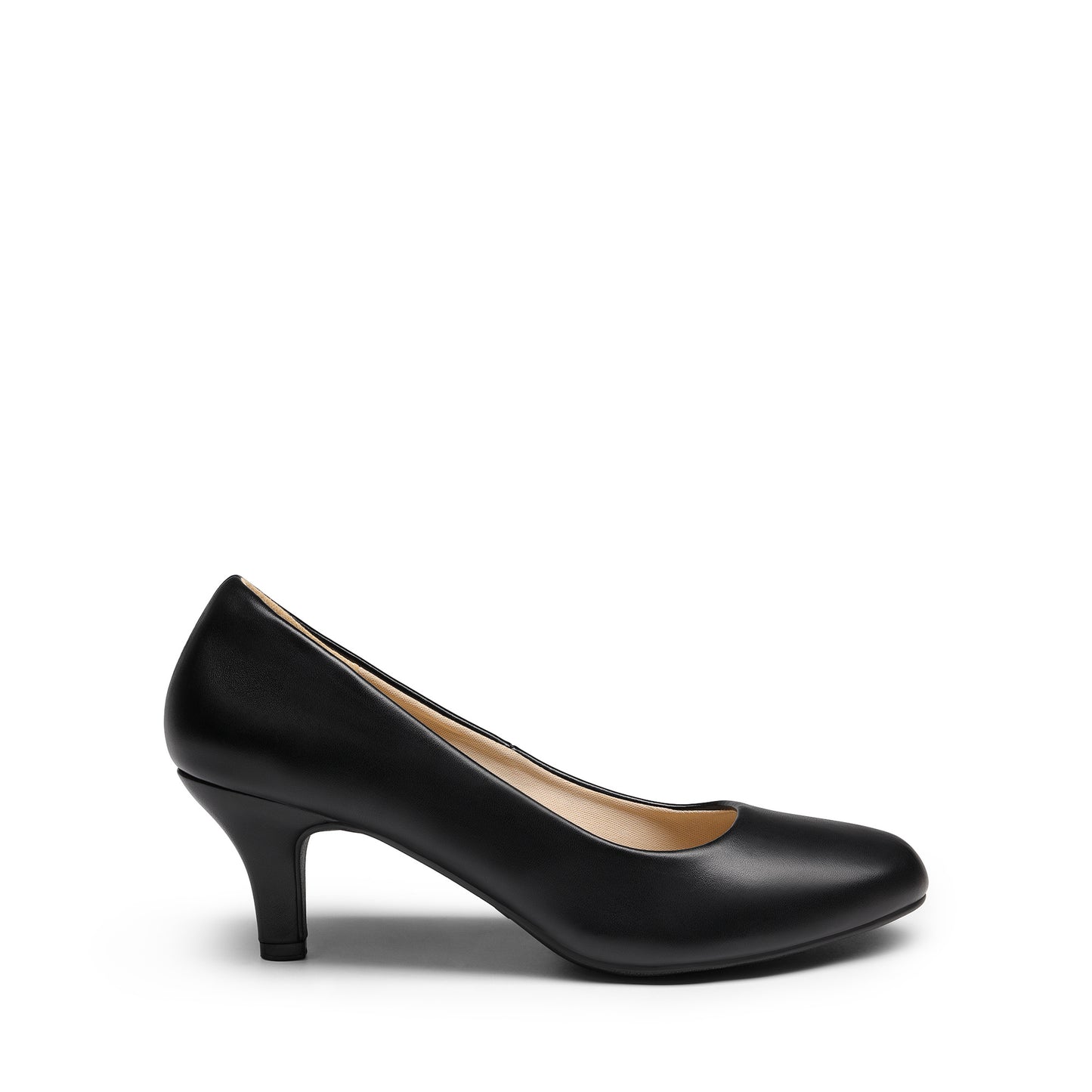 Women's Classic Dress Shoes Comfortable Low Heel Pump Shoes Solid Color Pumps
