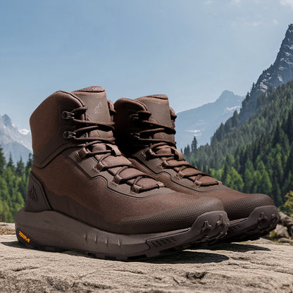 NORTIV 8 Men's Tactical Hiking Boot Lightweight Boots for Work All Day Side Zipper Motorcycle Combat Boot Arch Support 8 Inches
