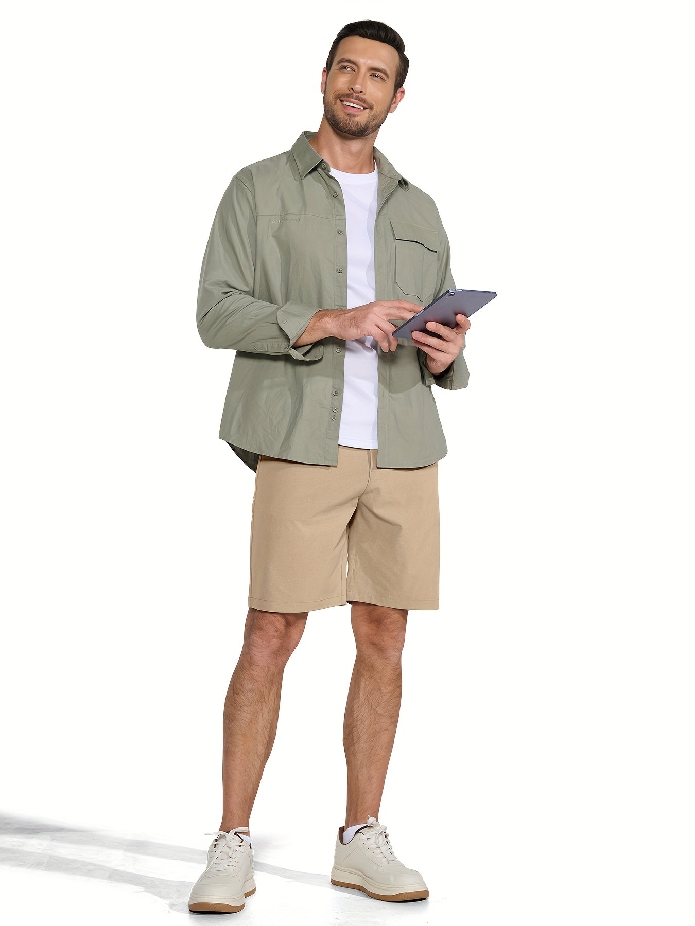Men's Golf Shorts 9" Hiking Work Sports Casual Stretch Quick Dry High Quality Lightweight Work Shorts with 5 Pockets Quick Dry, Stretchy Comfort for Hiking & Leisur