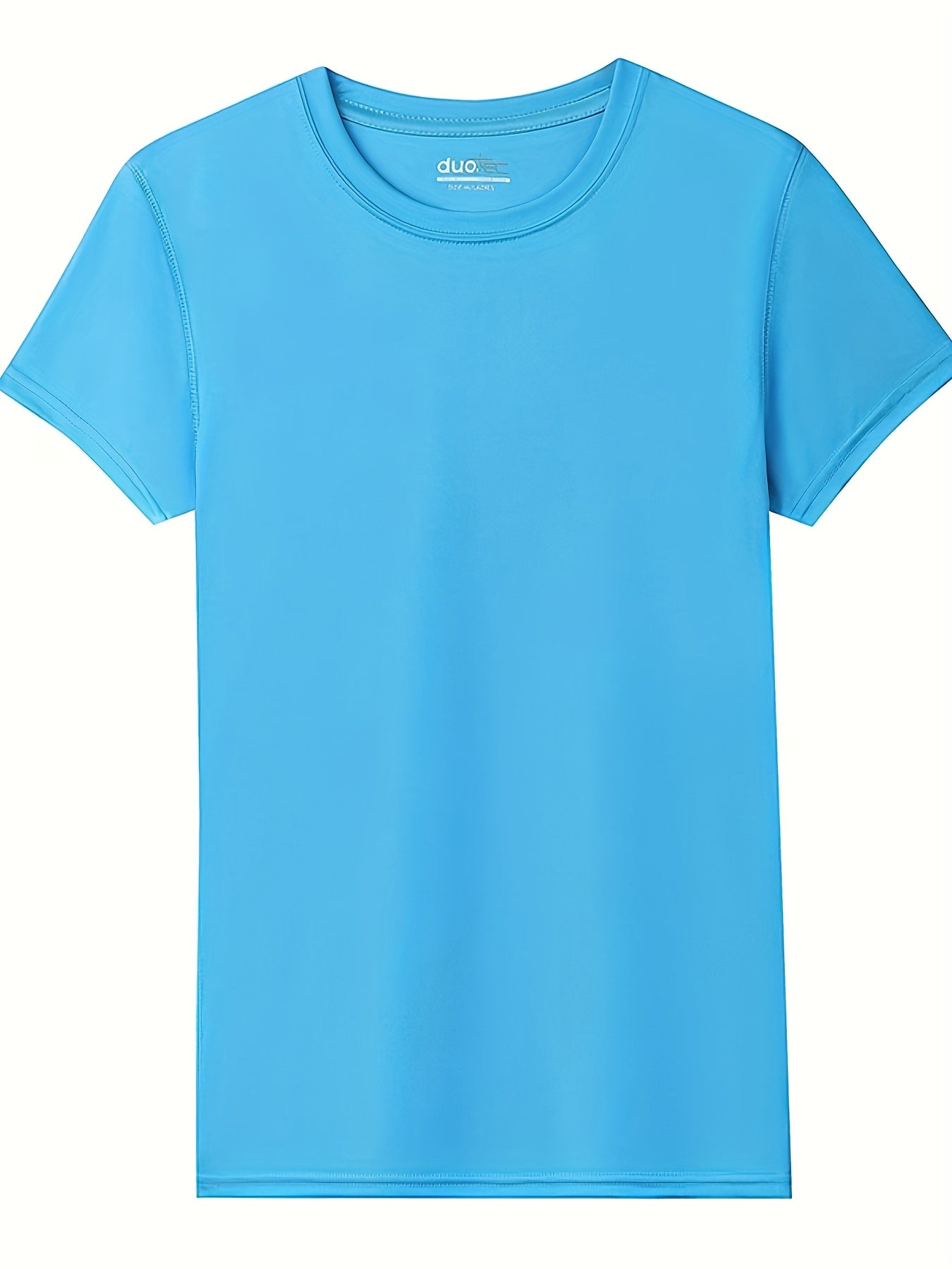 6pcs Women'S Quick Dry Crew Neck Short Sleeve T-Shirt, Moisture Wicking, 50+, White, Iron Gray, Silver Gray, Red, Fluorescent Green, Lake Blue Size S-2XL