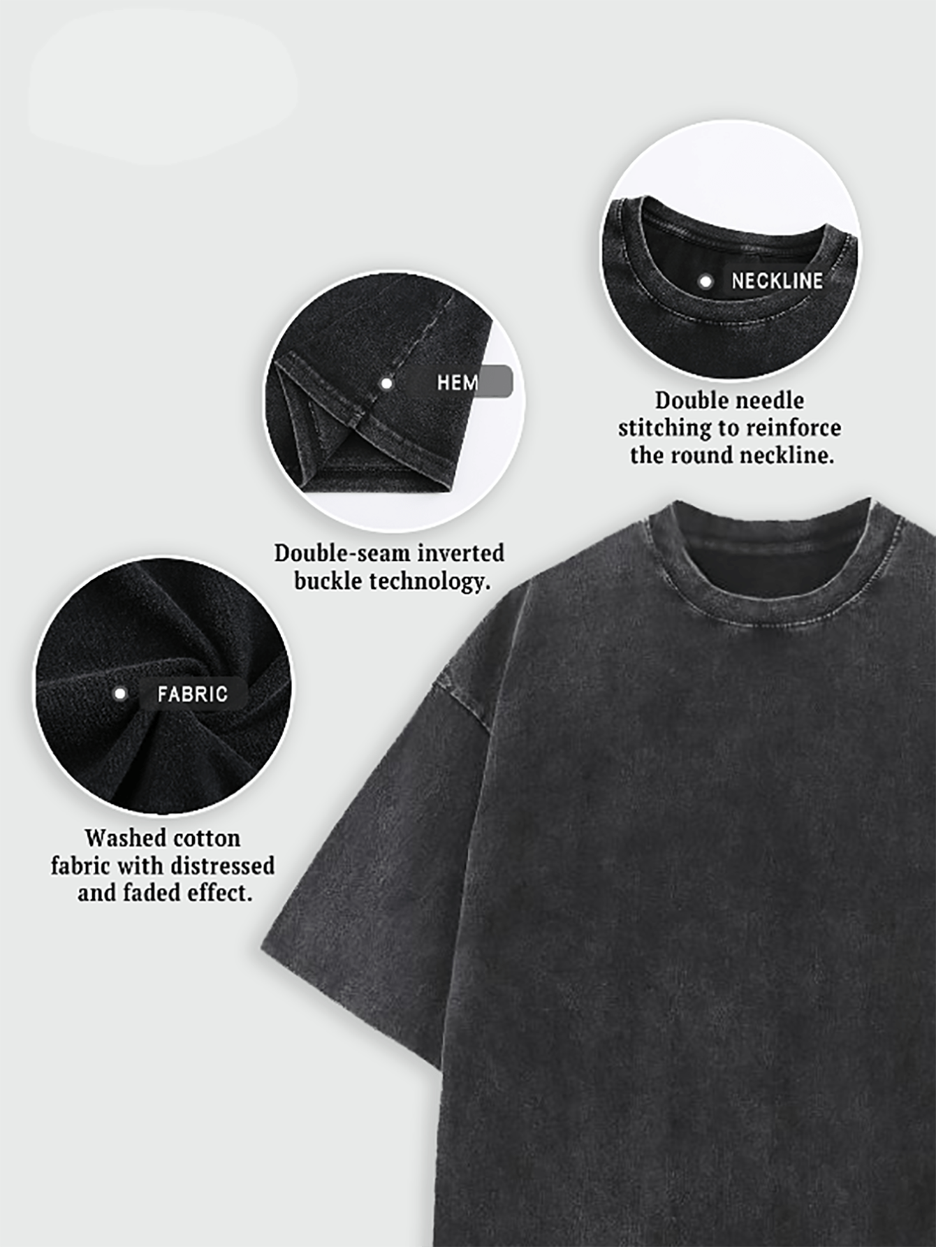 Men's Apricot Oversized Short-Sleeve T-Shirt - product view 32