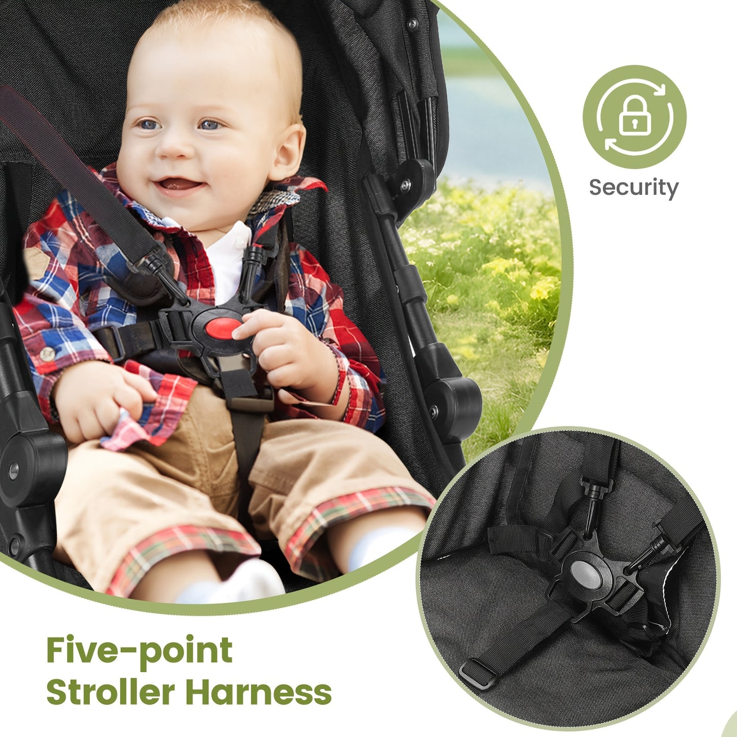 Mini Convenience Stroller Lightweight Stroller with Compact Fold, Multi Position Recline, Canopy with Pop Out Sun Visor And More Umbrella Stroller for Travel And More, Black Gray DrayGreen Pink.