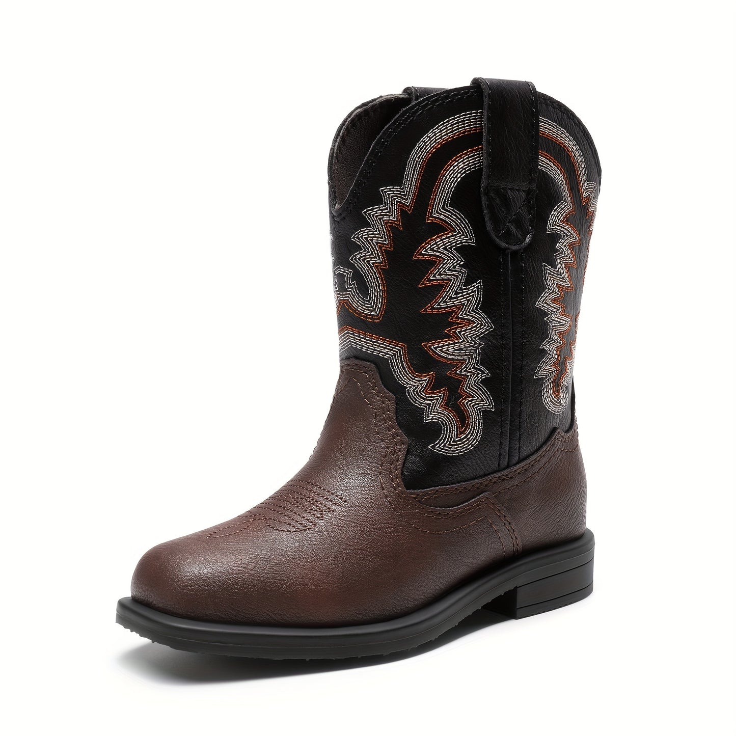 DREAM PAIRS KIDS Offers Cowboy Boots for Toddlers, Suitable for Both Boys And Girls, Featuring a Western Style with a Square Toe And Mid-Calf Design