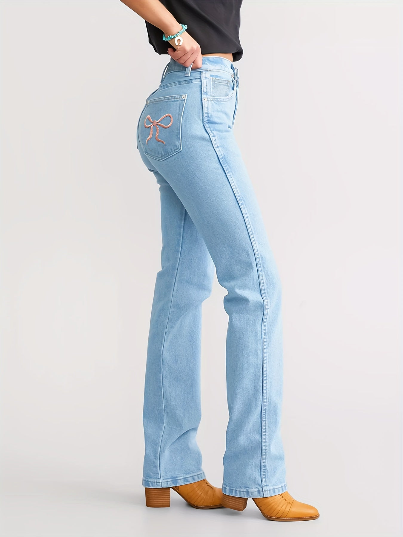 Blue Jeans Women Straight Pants New Classic Retro Casual Jeans And Pants Niche
