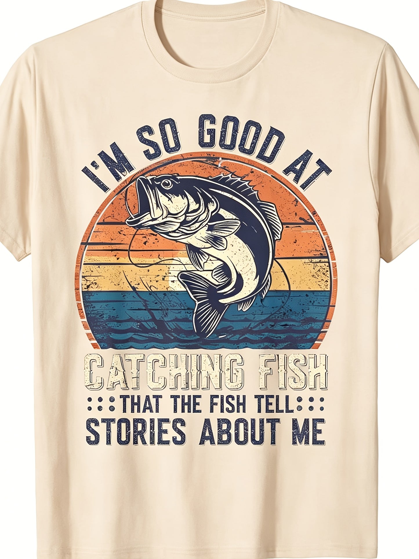 Fashionable Men'S Printed T-Shirt - Classic Summer Casual Crew Neck Short Sleeve T-Shirt, Comfortable And Breathable, Stylish Letter Pattern Design, Trendy Versatile Men'S Wear, a Delightful Holiday Gift
