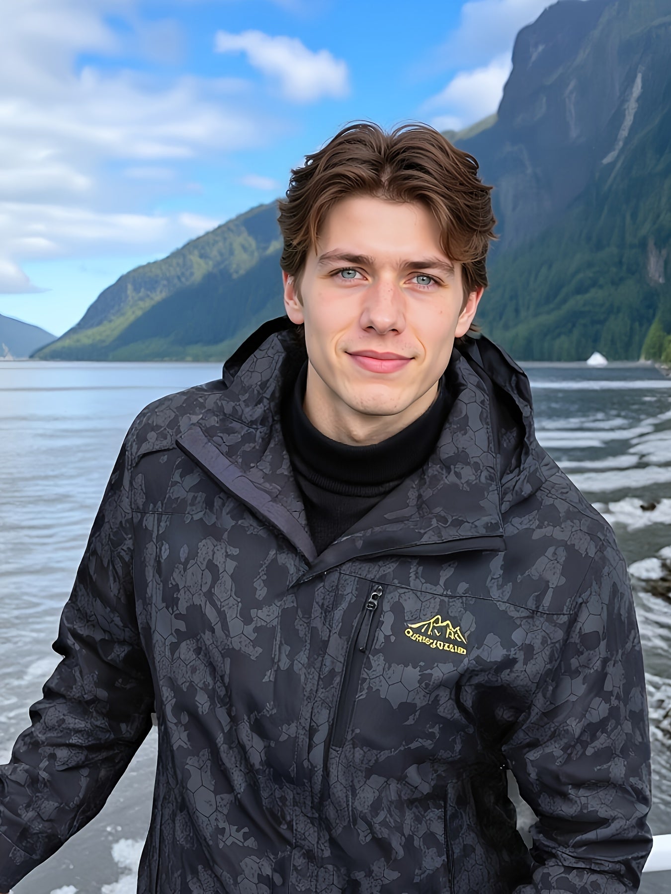 Men'S Rain Jacket Waterproof Lightweight Packable Raincoat Pullover Windbreaker with Hood for Hiking Running