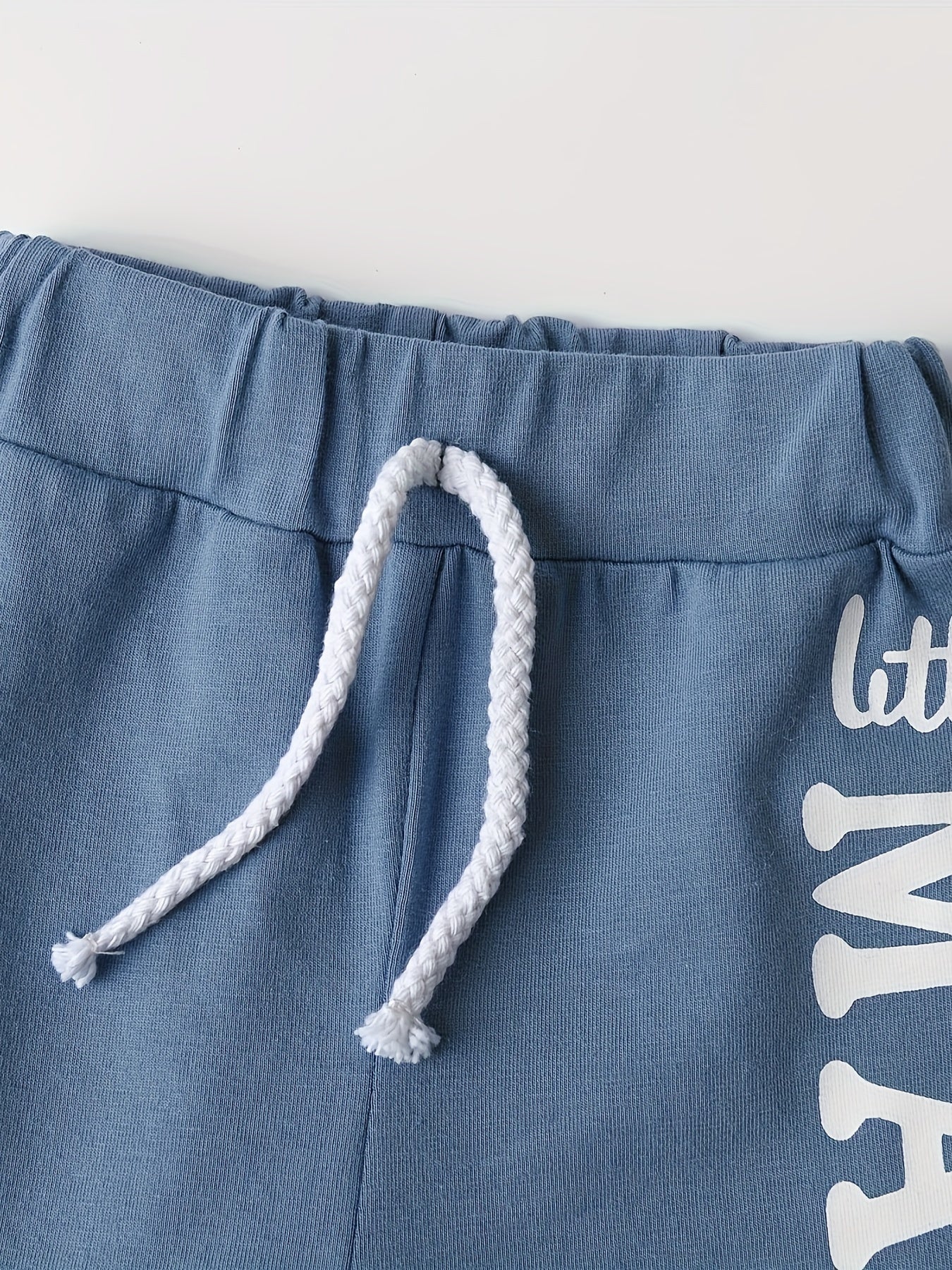 Kukitty Baby Boy Shorts Sets Summer Short Sleeve Hooded Letter Print Romper Tops Shorts Infant Boys Clothes, for Outdoor