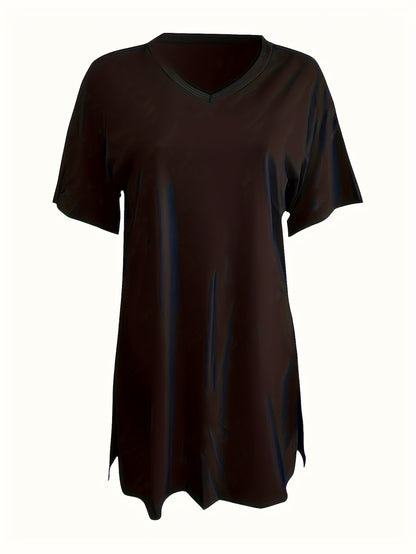 Women's Black Polyester V-Neck High-Waist Shorts - product view 18