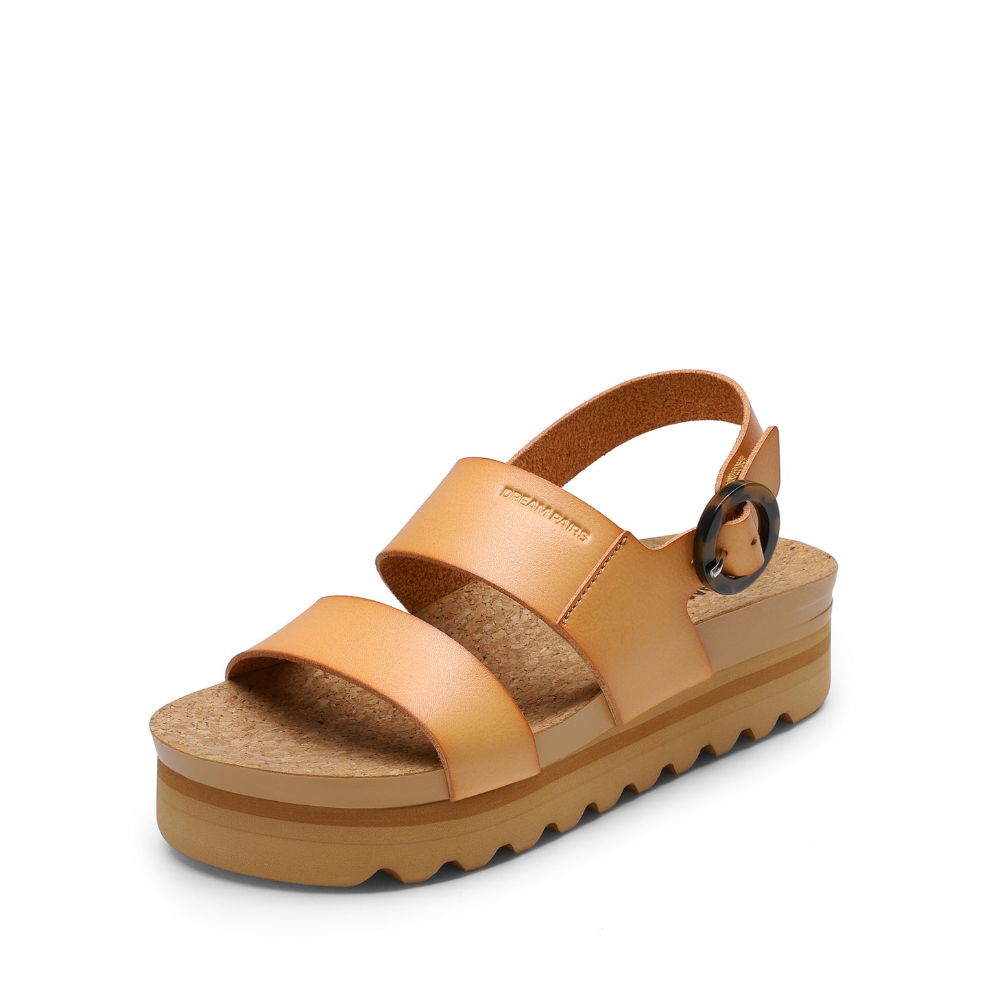 Women's Stylish Platform Espadrille Wedge Sandals Round Toe Summer Causal Shoes Crisscross Band Adjustable Ankle Strap Buckle