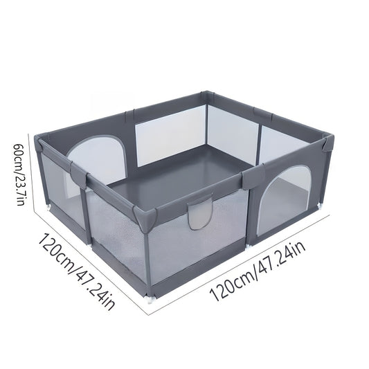 Large 71X71 Inch Beige Baby Playpen - Sturdy Safe Kids Activity Center with Soft Breathable Mesh, Indoor/Outdoor Playpen for Toddlers, Easy Assembly, Durable Playpen for Birthday And Christmas Gifts, Fits Growth Needs