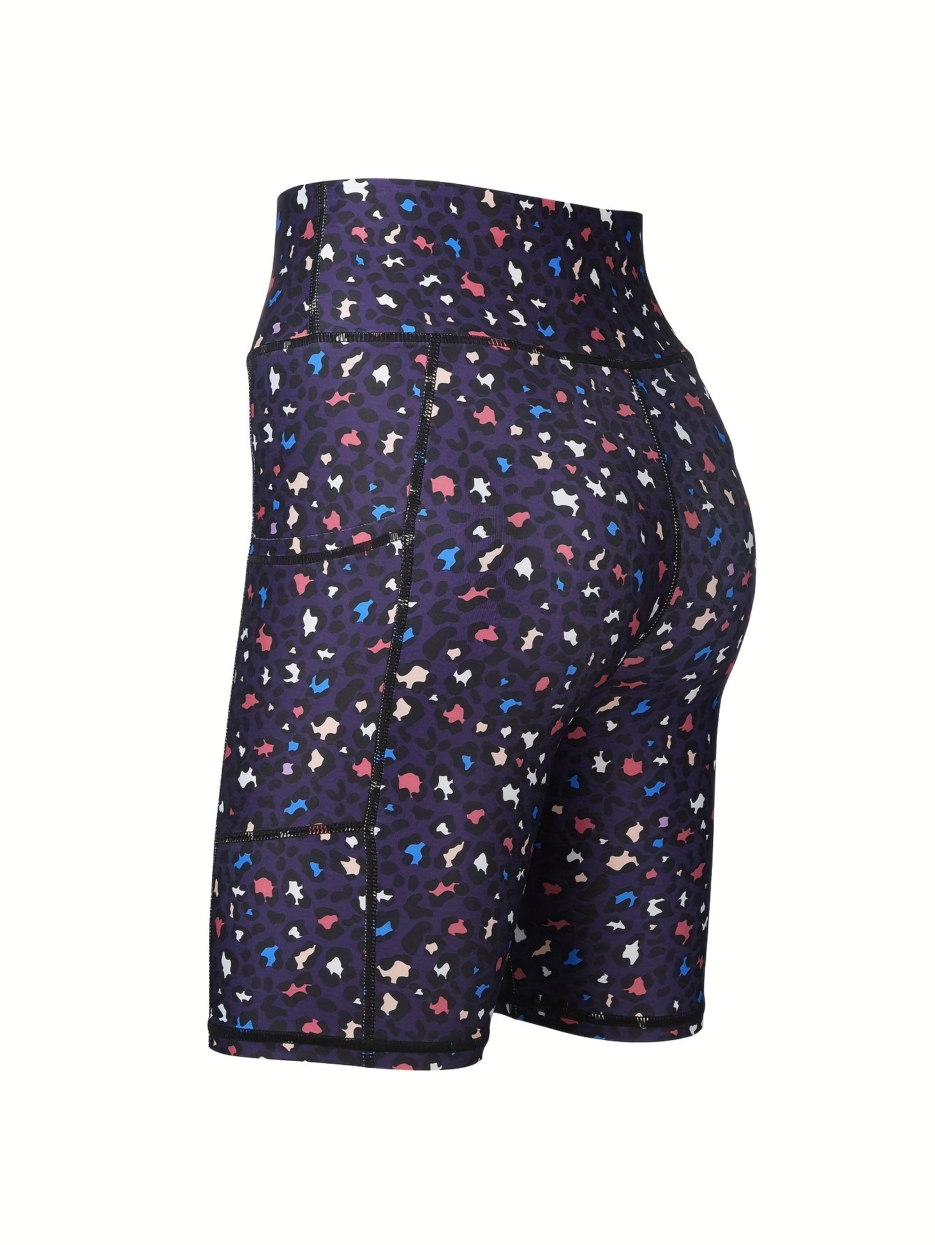 6-pack Large Size Sport Shorts For Women, Fashionable Casual Shorts, High-waist High-stretch Yoga Shorts, 5-inch Shorts With Phone Pocket