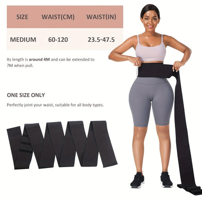 Women Waist Trainer Bandage Wrap Sauna Belt Long Torso Tummy Wraps Belly Body Shaper Waist Trimmer Belt