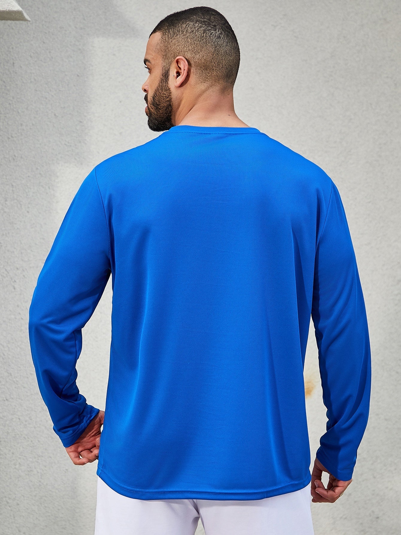 5pcs Men's Casual Sports T-shirt, Breathable And Quick Drying, Suitable for Work Clothes, Fishing Clothes, Construction Site Clothes, Team Building Clothes