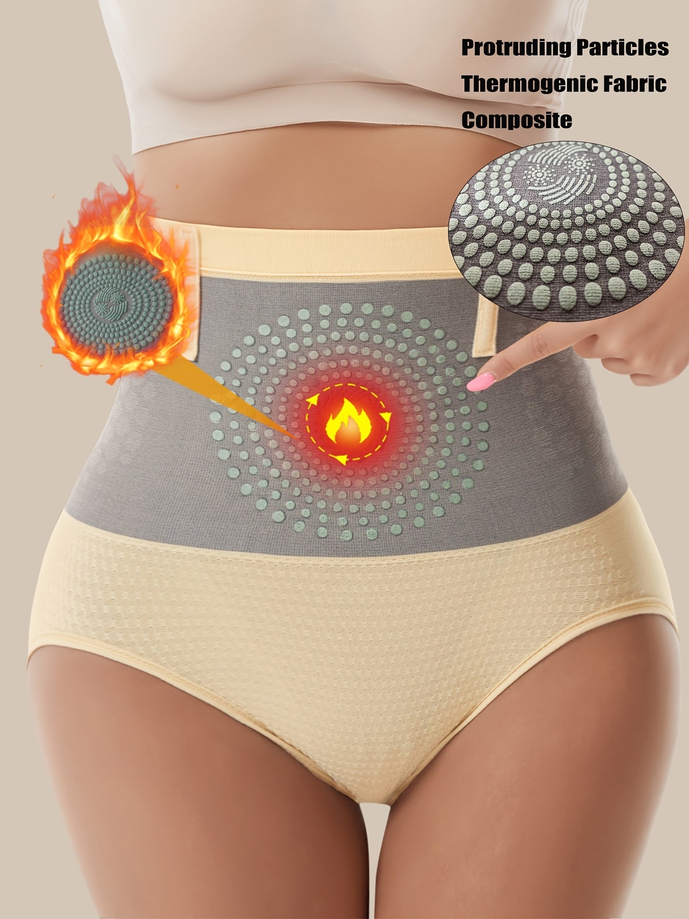 1 Pack - Hip Lift Waist Shapewear, Abdominal Compression Control and Butt Lift to Improve Posture with a Flat Abdomen, Minimalist Style - High Stretch Soft Fabric, Daily Body Sculpting