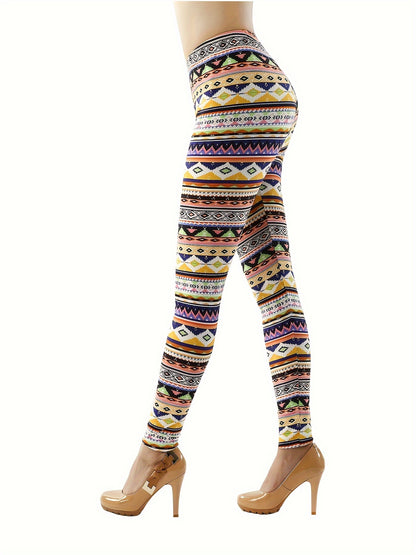The Leggings Women's Fashion Printed Fashion Leggings Regular Workout