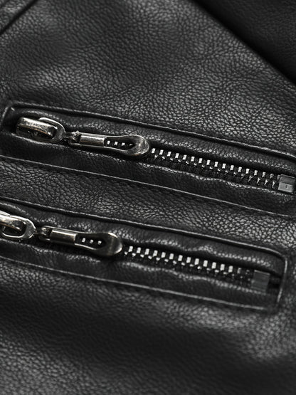 Women'S Faux Leather Jacket Hooded Autumn And Winter Faux Leather Jacket Women'S Faux Leather Jacket