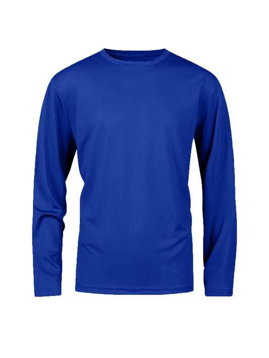 Set of Five Men'S Solid Color Long-Sleeve Sports Tops with Round Neck, Designed for Quick Drying. These Breathable And Comfortable Pullovers Are Ideal for Gym Workouts, Sports Activities, Training Sessions, And Running