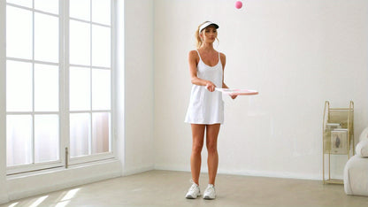 Casual Sleeveless Mini Dress for Women, Perfect for Summer Workouts And, Featuring Built-In Shorts
