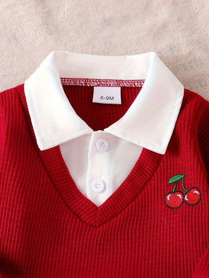 Baby Girl Casual Outfit Set - Long Sleeve Fall