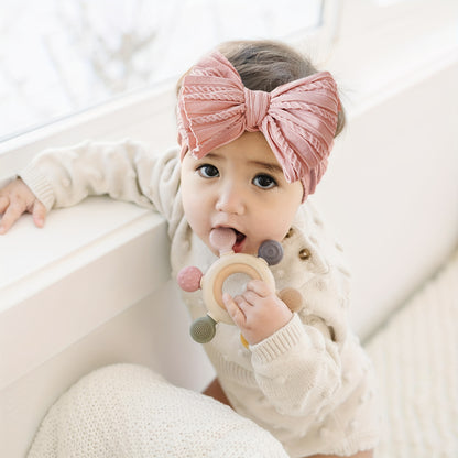8-Pack Baby Headbands: Soft Nylon Elastic Hair Bows for Newborns, Infants And Toddlers | Daily Wear And Photoshoots